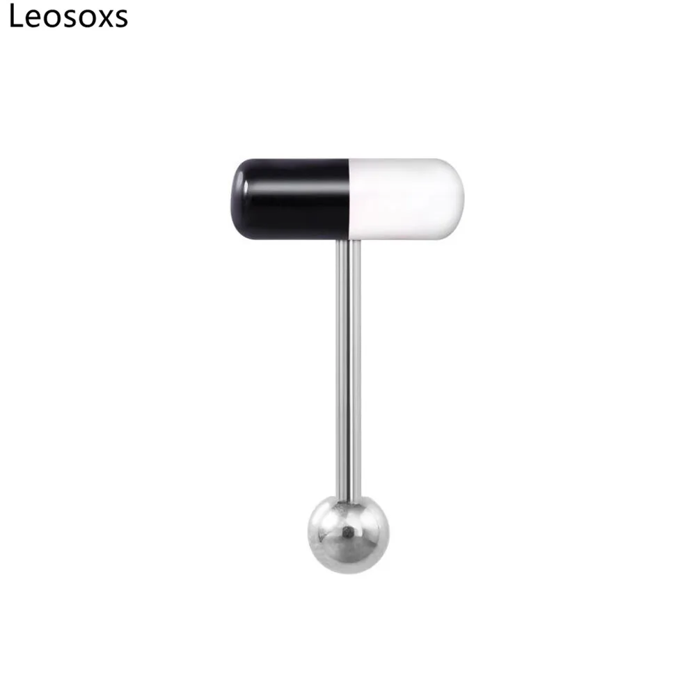 Кольцо для пирсинга человеческого тела Leosoxs 1 шт. цветное акриловое украшение в