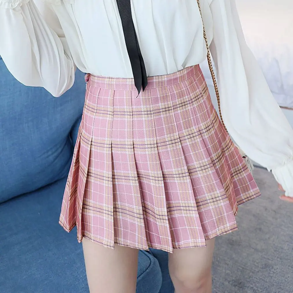 High Waist plaid pleated skirt Harajuku Lolita Style A-line mini sailor skirt Sweet girls Japanese school uniform skirts
High Waist plaid pleated skirt Harajuku Lolita Style A-line mini sailor skirt Sweet girls Japanese school uniform skirts