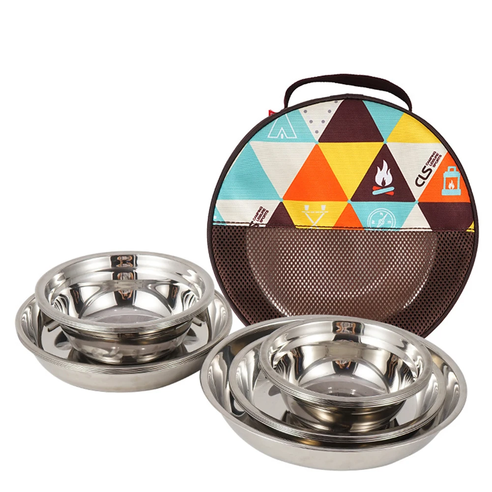 17Pcs Camping Mess Kit Outdoor Tableware Stainless Steel Plate Bowl with Storage Bag for Camping
17Pcs Camping Mess Kit Outdoor Tableware Stainless Steel Plate Bowl with Storage Bag for Camping