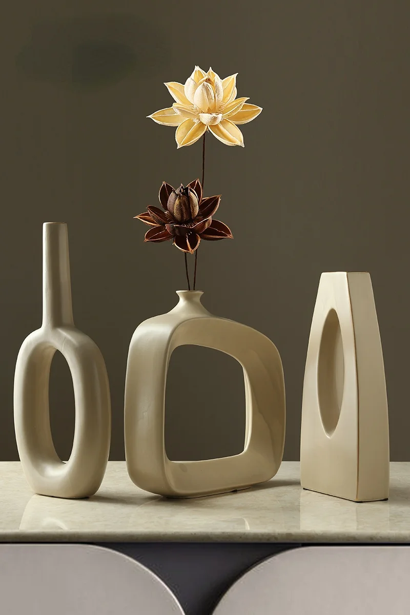 Nordic Ceramic Flower Vase Aesthetic Large Modern Minimalist Flower Vase Bathroom Luxury Flower Vase Wazony Home Decor TZHP
Nordic Ceramic Flower Vase Aesthetic Large Modern Minimalist Flower Vase Bathroom Luxury Flower Vase Wazony Home Decor TZHP