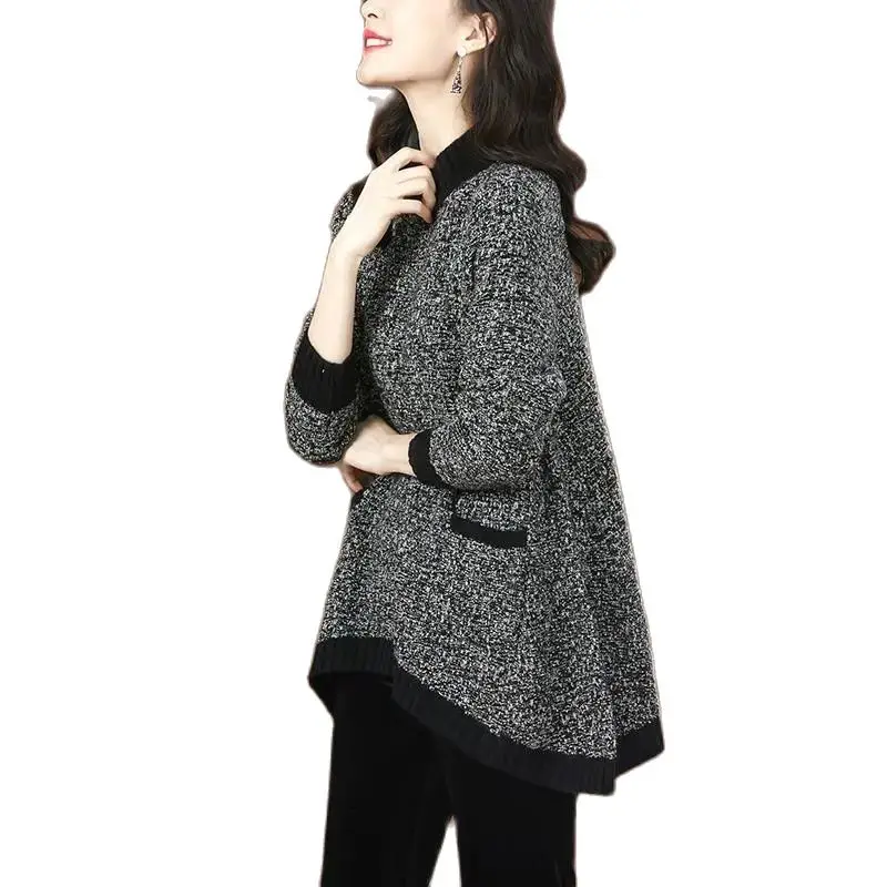 Sweater Thicken Women's Blouse Autumn Winter New 2023 Half High Collar Long Sleeve Mid-Length Fashion Loose Miss Knitting Shirt
Sweater Thicken Women's Blouse Autumn Winter New 2023 Half High Collar Long Sleeve Mid-Length Fashion Loose Miss Knitting Shirt
