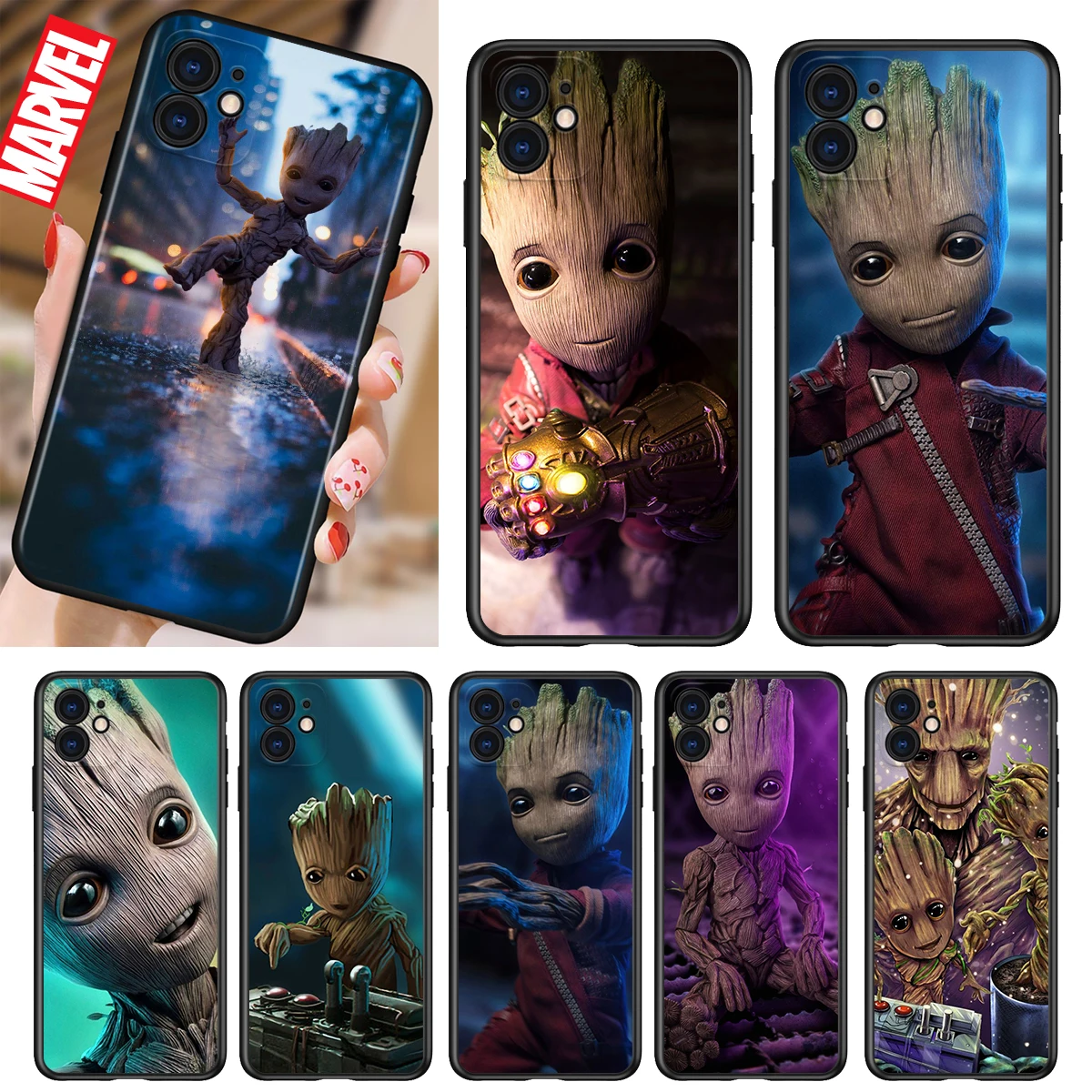 Marvel Groot Shockproof Cover for iPhone 5 5S 6 7 8 X XR XS 11 SE 12 2020 mini Plus Pro MAX TPU Black Soft Cover
Marvel Groot Shockproof Cover for iPhone 5 5S 6 7 8 X XR XS 11 SE 12 2020 mini Plus Pro MAX TPU Black Soft Cover