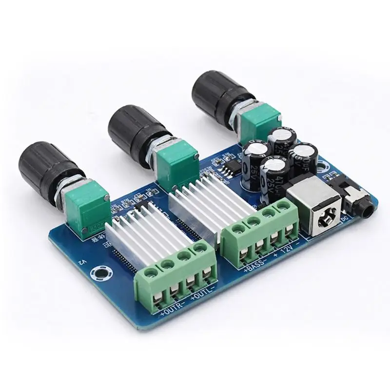 DC 12V XH-A355 2.1 Channel Audio Amplifier Board Digital Power 15W+15W Stereo 30W Bass Voice Player Amplify Module
DC 12V XH-A355 2.1 Channel Audio Amplifier Board Digital Power 15W+15W Stereo 30W Bass Voice Player Amplify Module