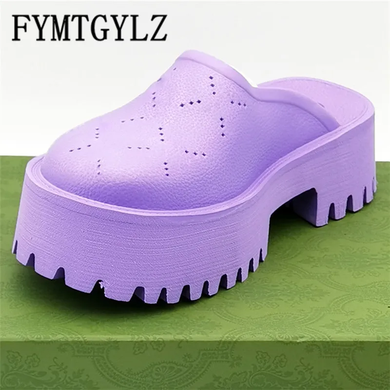 Женские Дышащие шлепанцы FYMTGYLZ, легкие удобные пляжные тапочки из ПВХ, Брендовая обувь для лета, 35-44
Женские Дышащие шлепанцы FYMTGYLZ, легкие удобные пляжные тапочки из ПВХ, Брендовая обувь для лета, 35-44