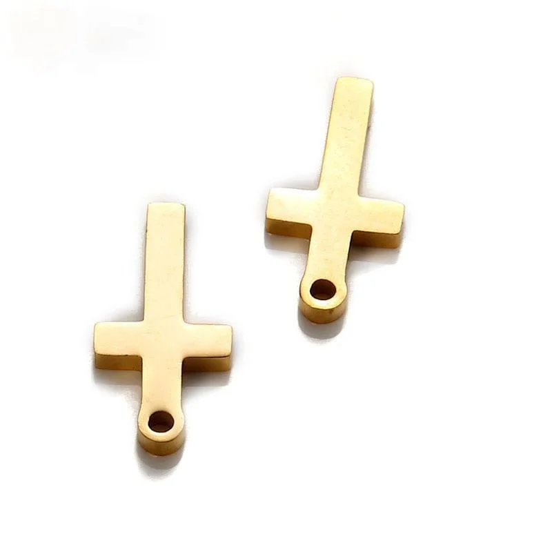 Wholesale 10pcs Jewelry Accessories 9*17mm Stainless Steel Cross Charm Handmade Christian Pendant
Wholesale 10pcs Jewelry Accessories 9*17mm Stainless Steel Cross Charm Handmade Christian Pendant