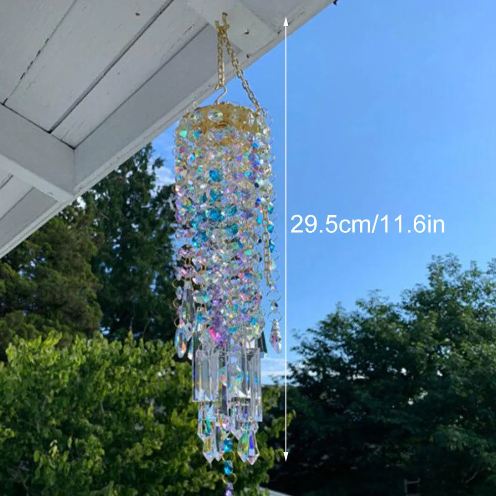 2021 New Crystal Wind Chimes Colorful Stunning Sparkling Windchimes for Outdoor Garden Hanging Decor Shop Photography Props
2021 New Crystal Wind Chimes Colorful Stunning Sparkling Windchimes for Outdoor Garden Hanging Decor Shop Photography Props