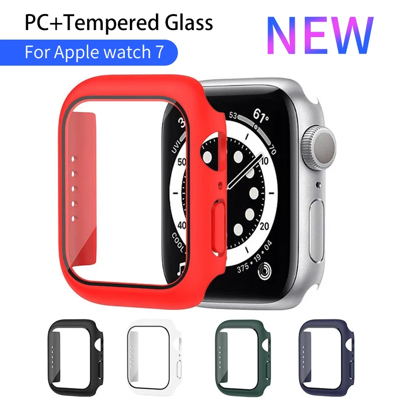 Стекло + крышка для Apple Watch Чехол 45 мм 41 мм для iWatch чехол Аксессуары бампер + Защита экрана для Apple watch Серия 7 полное покрытие
Стекло + крышка для Apple Watch Чехол 45 мм 41 мм для iWatch чехол Аксессуары бампер + Защита экрана для Apple watch Серия 7 полное покрытие