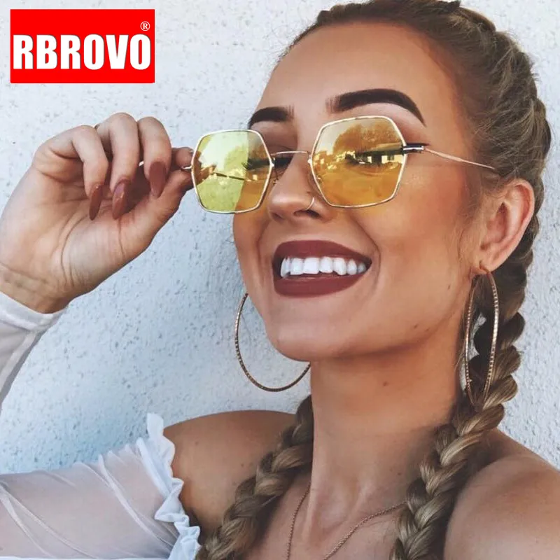 Очки RBROVO в металлической оправе для мужчин и женщин зеркальные Классические