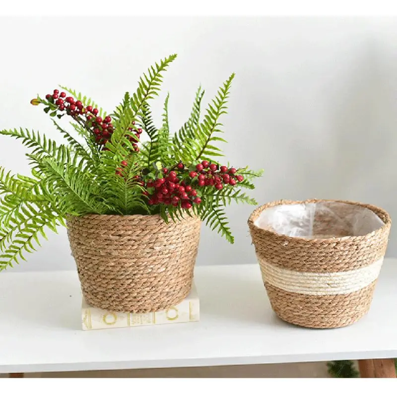 Nordic Handmade Straw Storage Basket Indoor Outdoor Flower Pot Plant Container Home Living Room Bedroom Decoration
Nordic Handmade Straw Storage Basket Indoor Outdoor Flower Pot Plant Container Home Living Room Bedroom Decoration