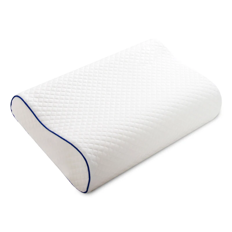  Memory Foam Bed Orthopedic Pillow for Neck Pain Sleeping with Embroidered Pillowcase 60*30cm