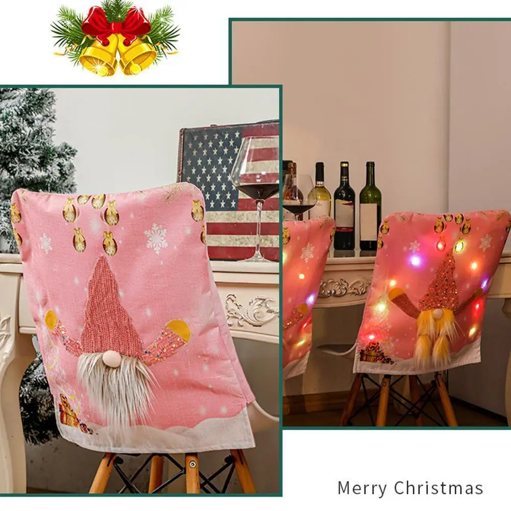 New Product Christmas Decoration Christmas Chair Cover Chair Cover Chair Home Cover Kitchen Illuminated Decoration Pink Tab H9z1
New Product Christmas Decoration Christmas Chair Cover Chair Cover Chair Home Cover Kitchen Illuminated Decoration Pink Tab H9z1