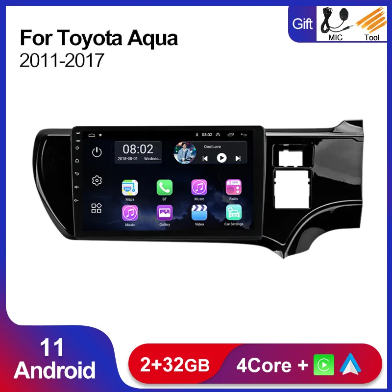 2Din Android 11 Car GPS Navigation Stereo For Toyota Aqua 2011 - 2017 RHD With Wireless Carplay&Autoo Multimedia WIFI BT RDS
2Din Android 11 Car GPS Navigation Stereo For Toyota Aqua 2011 - 2017 RHD With Wireless Carplay&Autoo Multimedia WIFI BT RDS