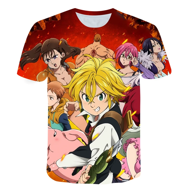 4 To 14 years Kids t shirt The Seven Deadly Sins 3d Printed T-shirt Boys Girls Nanatsu No Taizai Tshirt Tee Shirt child clothes
4 To 14 years Kids t shirt The Seven Deadly Sins 3d Printed T-shirt Boys Girls Nanatsu No Taizai Tshirt Tee Shirt child clothes