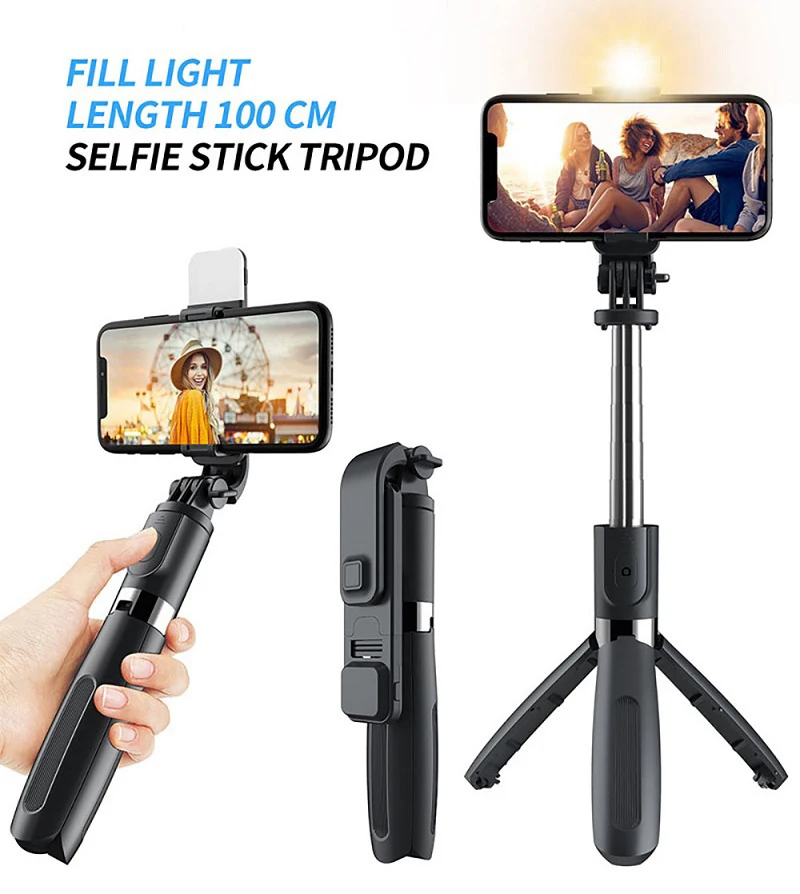 Штатив для селфи со светодиодной подсветкой и пультом ДУ
Штатив для селфи со светодиодной подсветкой и пультом ДУ