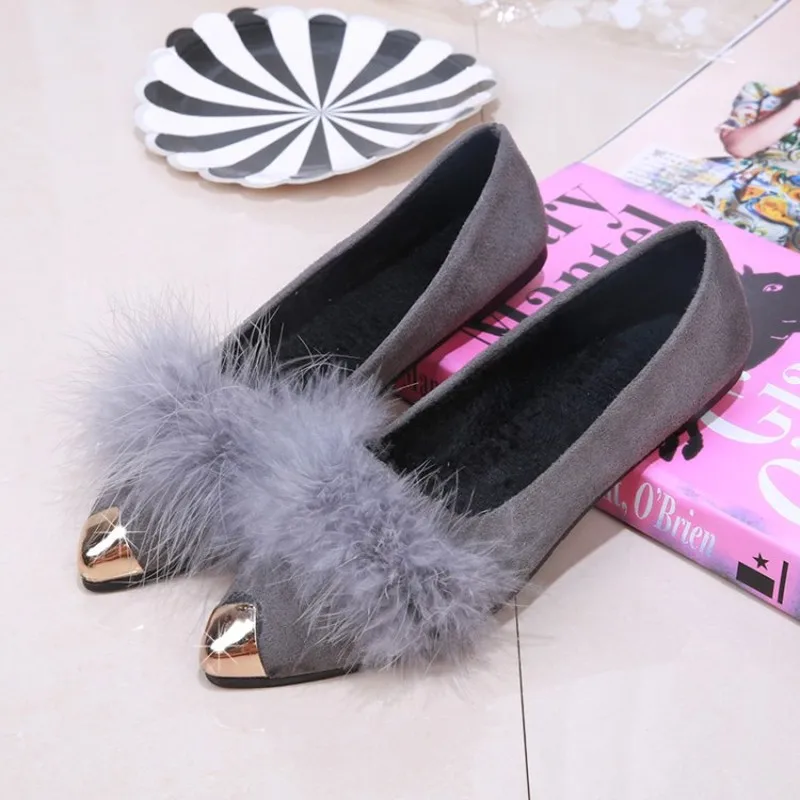 Fashion Female Wear Wild Warm Lazy footwear Pedal Casual bottom Plush flats Women's Peas Shoes
Fashion Female Wear Wild Warm Lazy footwear Pedal Casual bottom Plush flats Women's Peas Shoes