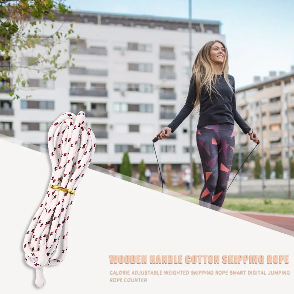 2/2.5/2.6m Sports Skipping Rope Training Equipment Fitness Wood Handle Speed Jump Rope Exerciser Equipments Gym Training Ropes
2/2.5/2.6m Sports Skipping Rope Training Equipment Fitness Wood Handle Speed Jump Rope Exerciser Equipments Gym Training Ropes