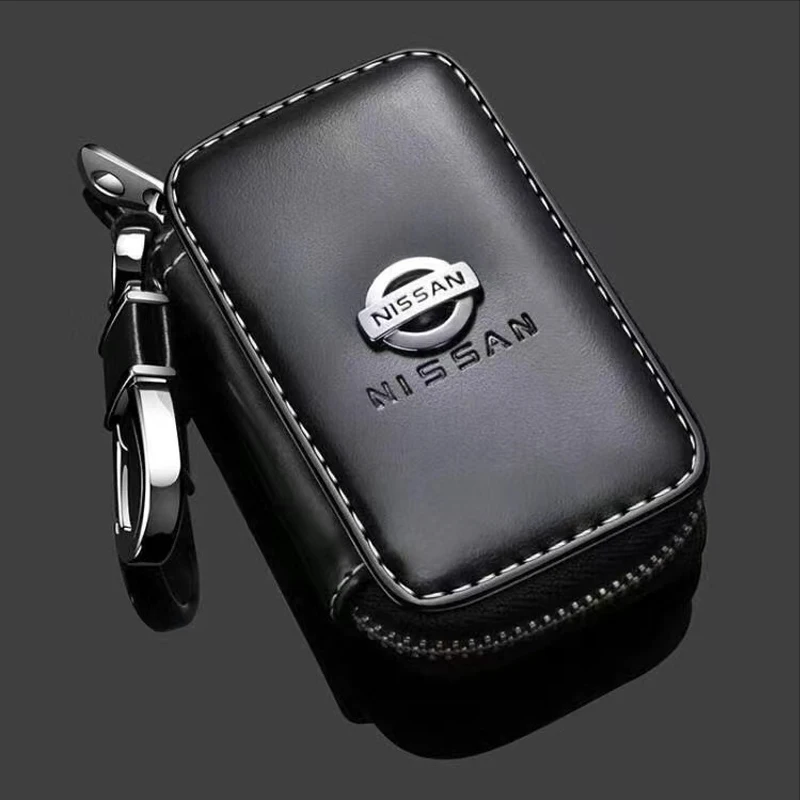 Leather Car Key Bag Cover Case For Nissan Nismo Tiida Teana Skyline Juke Keychain Ring Zipper Universal Remote Auto Accessories
Leather Car Key Bag Cover Case For Nissan Nismo Tiida Teana Skyline Juke Keychain Ring Zipper Universal Remote Auto Accessories