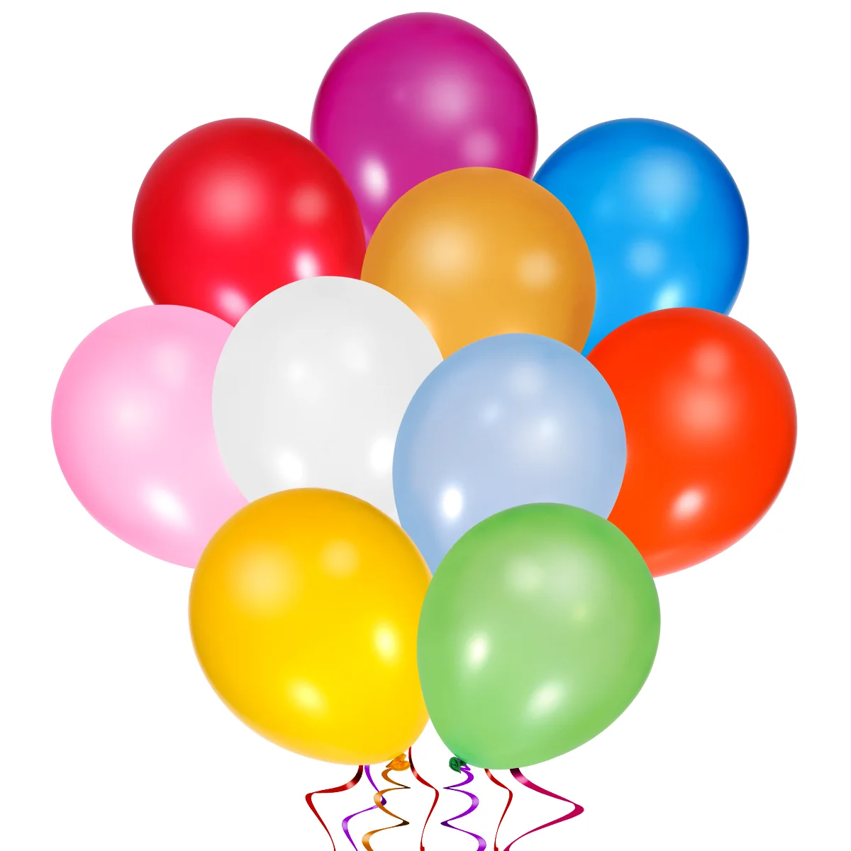100PCS 3.2g 12 inches Assorted Color Party Balloons Party Supplies with Air Inflator and Ribbons for Wedding Birthday
100PCS 3.2g 12 inches Assorted Color Party Balloons Party Supplies with Air Inflator and Ribbons for Wedding Birthday
