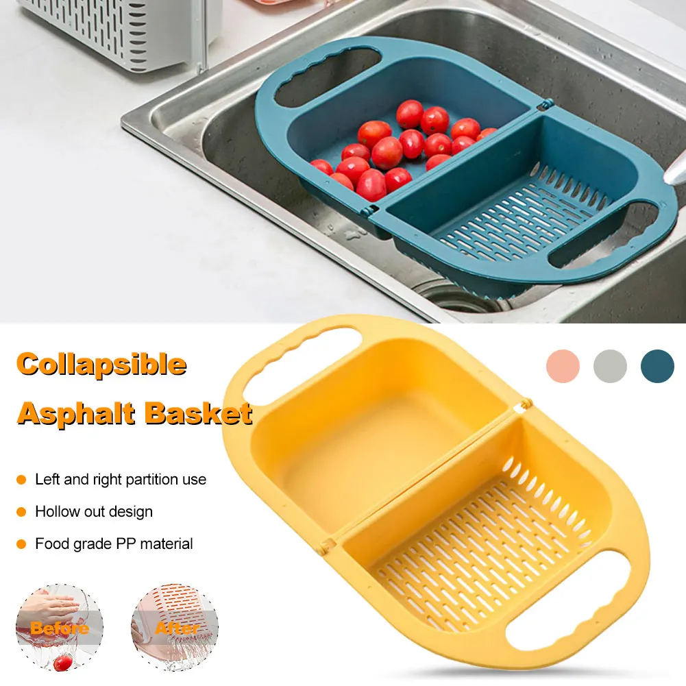 Foldable Filter Drainer Foldable Household Multi-function Kitchen Sink Kitchen Plastic Fruit and Vegetable Storage Basket 
Foldable Filter Drainer Foldable Household Multi-function Kitchen Sink Kitchen Plastic Fruit and Vegetable Storage Basket