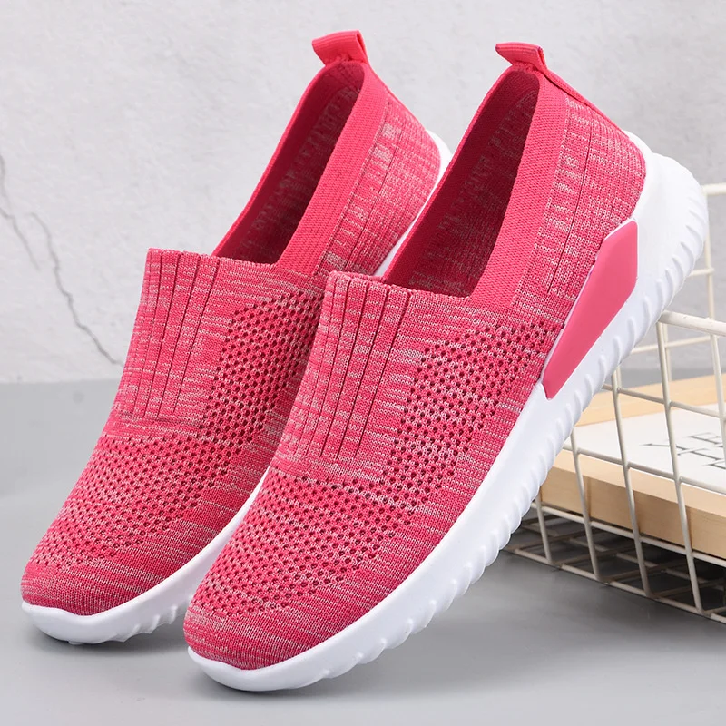 Flat Shoes Knitted Casual Non-slip Vulcanized Shoes Women's Mesh Soft And Breathable Sports Shoes 2021 New
Flat Shoes Knitted Casual Non-slip Vulcanized Shoes Women's Mesh Soft And Breathable Sports Shoes 2021 New