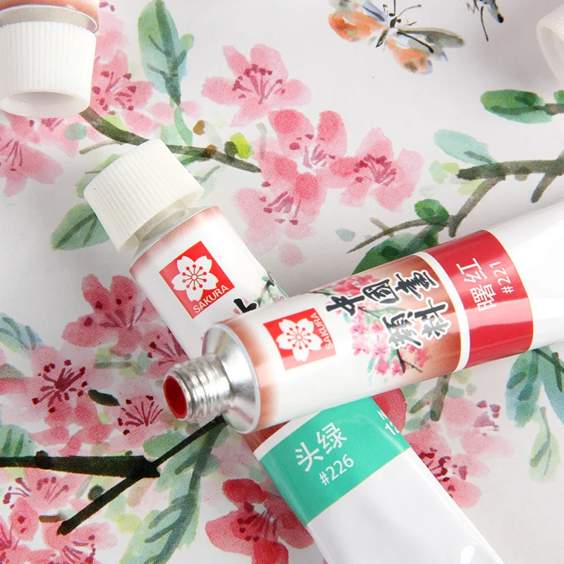 Портативный пигмент SAKURA XTCW для рисования китайской краской пигментные