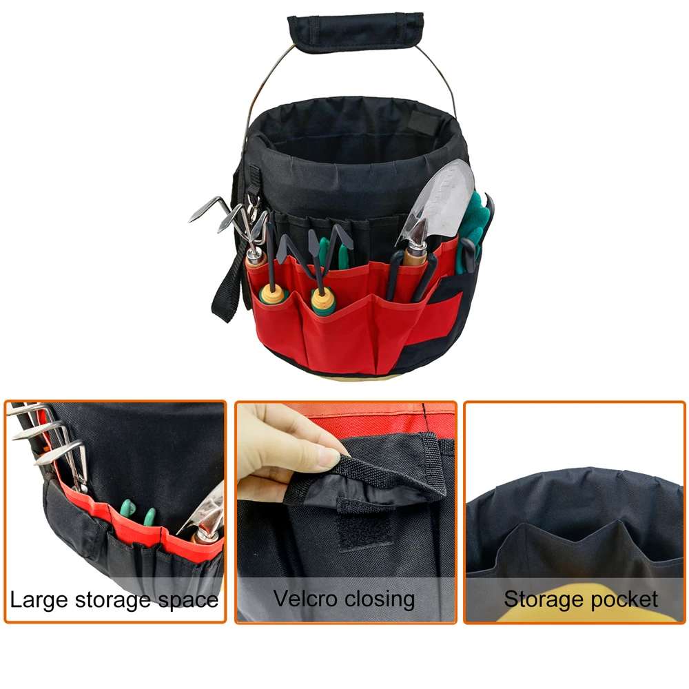 42 Pockets Bucket Tool Organizer Oxford Cloth Hardware Repairing Kit Bucket Organizer Garden Tool Bucket Bag Garden Supplies
42 Pockets Bucket Tool Organizer Oxford Cloth Hardware Repairing Kit Bucket Organizer Garden Tool Bucket Bag Garden Supplies