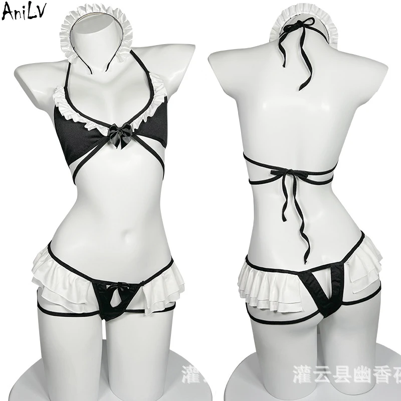 AniLV Women Sexy Maid Bikini Swimsuit Costume Anime Girl Housekeeper Hot Pajamas Lingerie Cosplay
AniLV Women Sexy Maid Bikini Swimsuit Costume Anime Girl Housekeeper Hot Pajamas Lingerie Cosplay