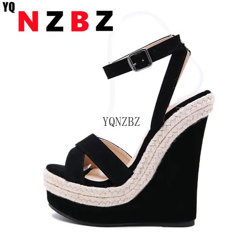 YQNZBZ Fashion Summer Women Sandals Shoes Buckle Strap Leisure Platform Wedges Sandals Wedges High heels 15CM Shoes
YQNZBZ Fashion Summer Women Sandals Shoes Buckle Strap Leisure Platform Wedges Sandals Wedges High heels 15CM Shoes