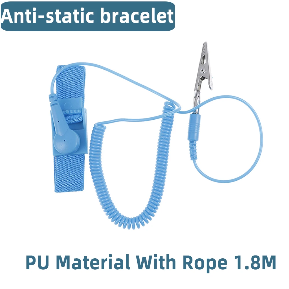 Adjustable Anti Static Bracelet PU Cordless Wrist Band Hand With Spare Grounding Wire Clean Knitted Gloves ESD Discharge Cable
Adjustable Anti Static Bracelet PU Cordless Wrist Band Hand With Spare Grounding Wire Clean Knitted Gloves ESD Discharge Cable