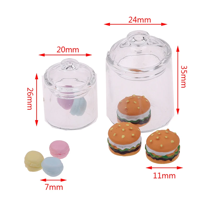 1/12 Dollhouse Kitchen Clear Glass Pot Storage Jar Miniature Hamburger Toy new 
1/12 Dollhouse Kitchen Clear Glass Pot Storage Jar Miniature Hamburger Toy new
