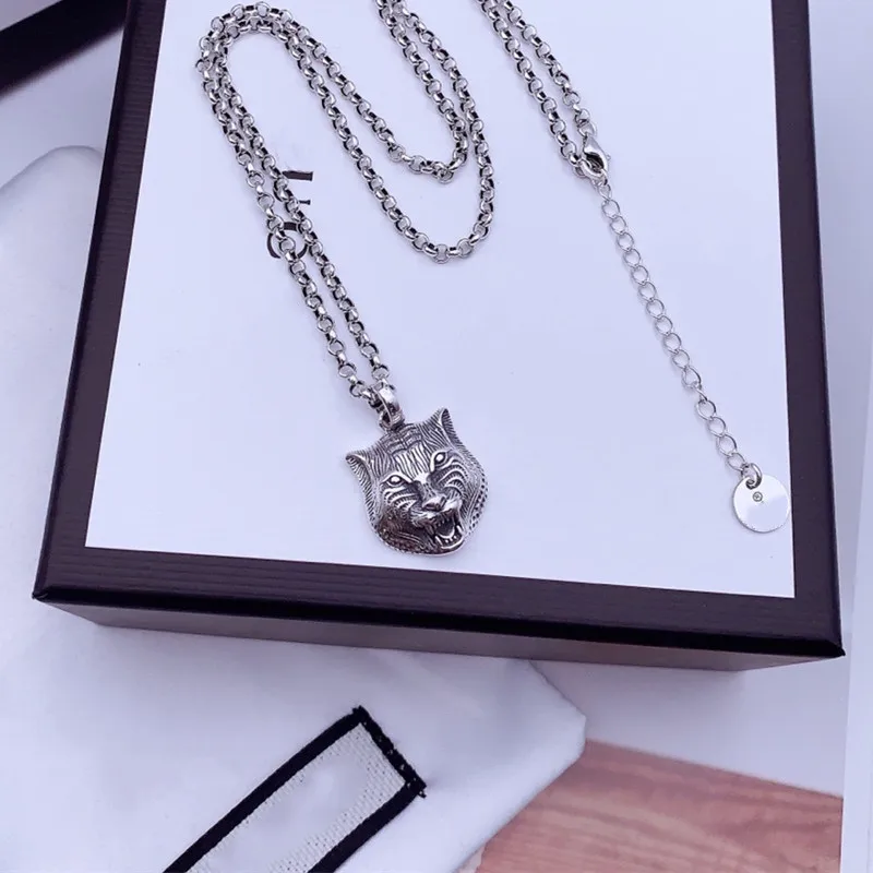 Brand jewelry 925 Sterling Silver Necklace female tiger head pendant necklace domineering personality trend
Brand jewelry 925 Sterling Silver Necklace female tiger head pendant necklace domineering personality trend
