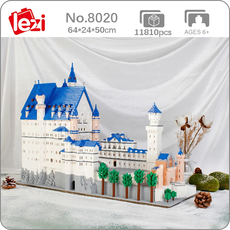 Lezi 8020 World Architecture New Swan Stone Castle Tree 3D Model DIY Mini Diamond Blocks Bricks Building Toy for Children no Box
Lezi 8020 World Architecture New Swan Stone Castle Tree 3D Model DIY Mini Diamond Blocks Bricks Building Toy for Children no Box