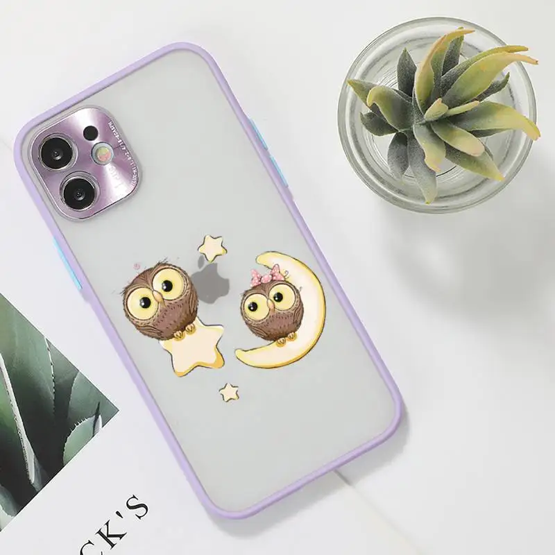 Cute Owl Black Phone Case For iPhone 12 11 Mini Pro XR XS Max 7 8 Plus X Matte transparent Purple Back Cover
Cute Owl Black Phone Case For iPhone 12 11 Mini Pro XR XS Max 7 8 Plus X Matte transparent Purple Back Cover