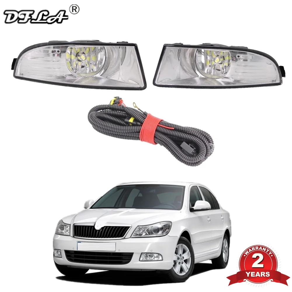 Светодиодный противотуманный фонарь и провод для автомобиля Skoda Octavia A5 A6 2009 2010 2011