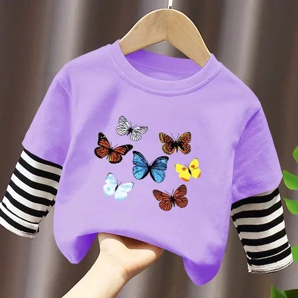 children baby Girls casual long sleeve cotton T-shirts spring autumn base shirts new baby kids striped cartoon tops P4 217
children baby Girls casual long sleeve cotton T-shirts spring autumn base shirts new baby kids striped cartoon tops P4 217