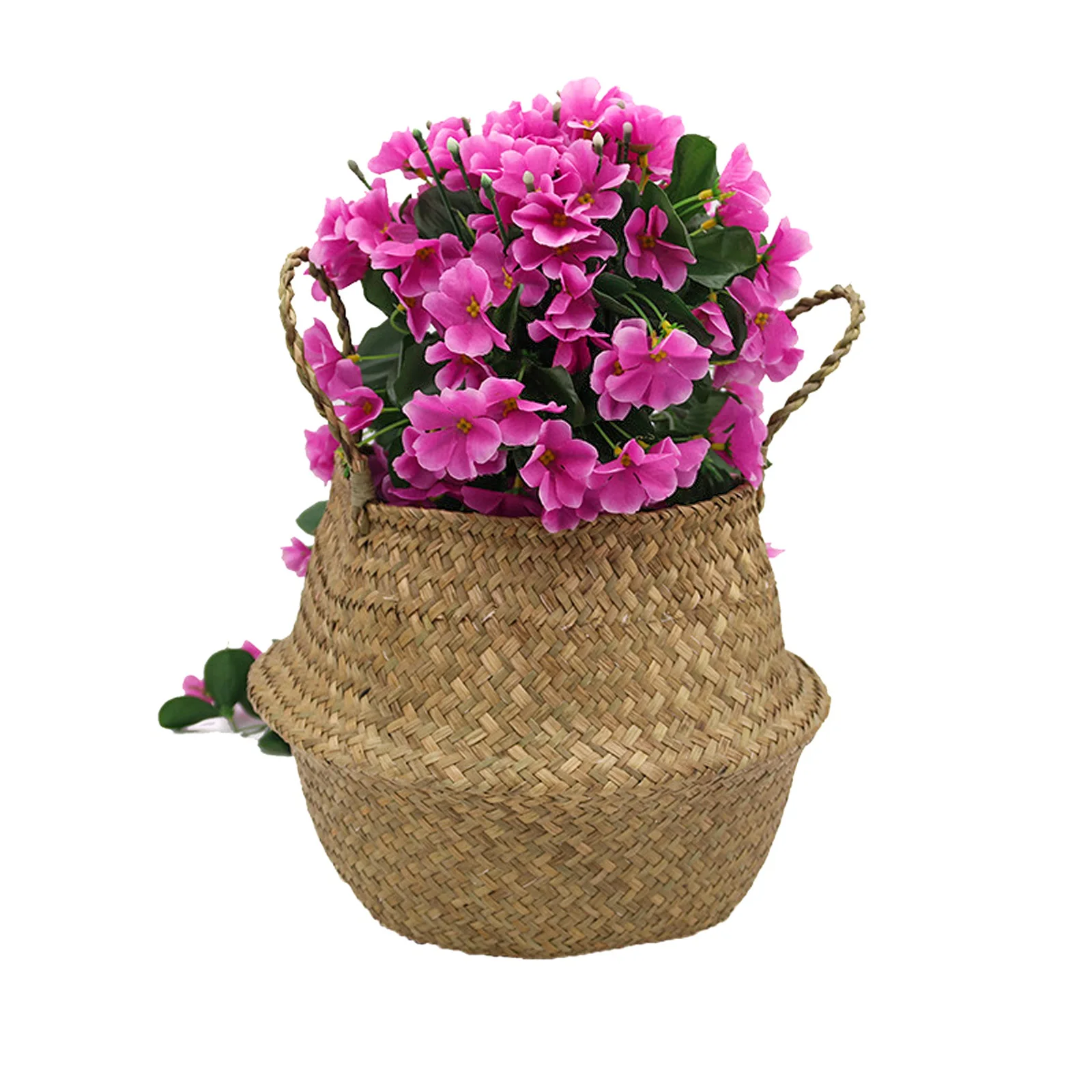 Folding Basket Straw Belly Basket for Storage Plant Pot Basket, Laundry, Picnic and Grocery Plant Basket with Handles
Folding Basket Straw Belly Basket for Storage Plant Pot Basket, Laundry, Picnic and Grocery Plant Basket with Handles