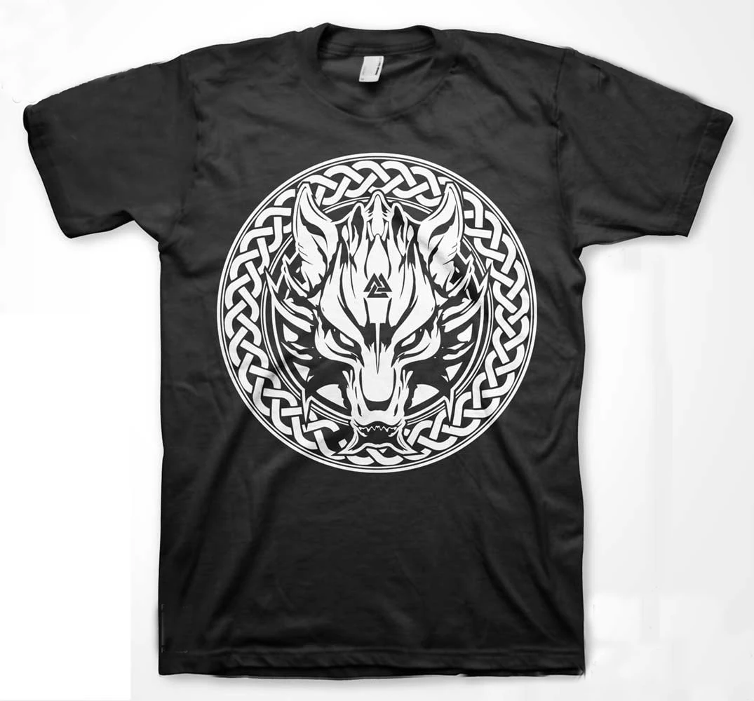 Son of Loki Valknut. Unique Viking Fenrir Wolf Symbol T-Shirt. Summer Cotton Short Sleeve O-Neck Mens T Shirt New S-3XL
Son of Loki Valknut. Unique Viking Fenrir Wolf Symbol T-Shirt. Summer Cotton Short Sleeve O-Neck Mens T Shirt New S-3XL
