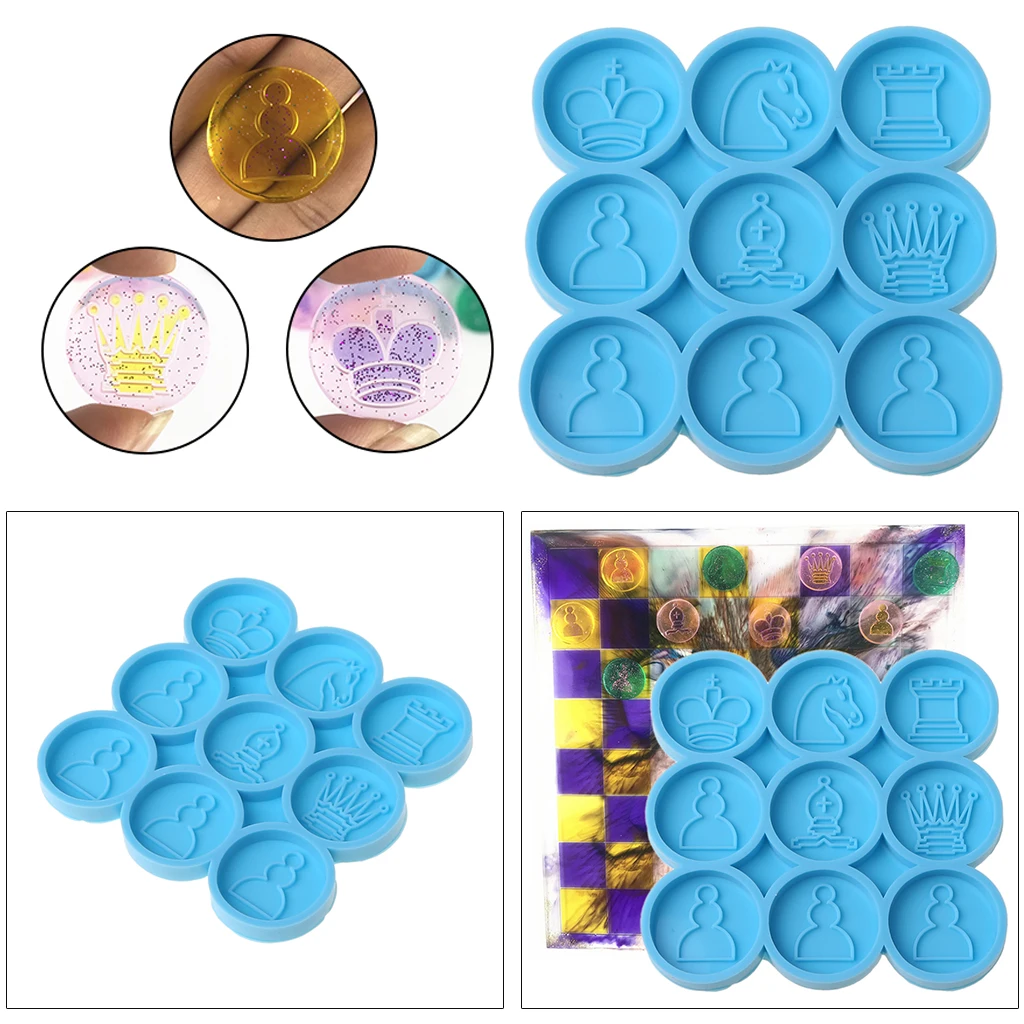 9 Pcs International Chess Piece Epoxy Resin Mold Chessman Toy Silicone Mould DIY Crafts Casting Tools
9 Pcs International Chess Piece Epoxy Resin Mold Chessman Toy Silicone Mould DIY Crafts Casting Tools