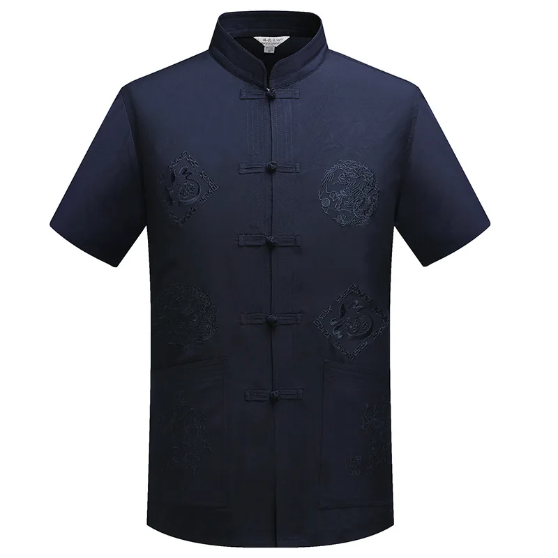 Male Chinese Gonfu Style Mandarin Collar Slim Fit Shirt New Men's Cotton Linen Short Sleeves Shirt Summer Comfortable Shirt
Male Chinese Gonfu Style Mandarin Collar Slim Fit Shirt New Men's Cotton Linen Short Sleeves Shirt Summer Comfortable Shirt