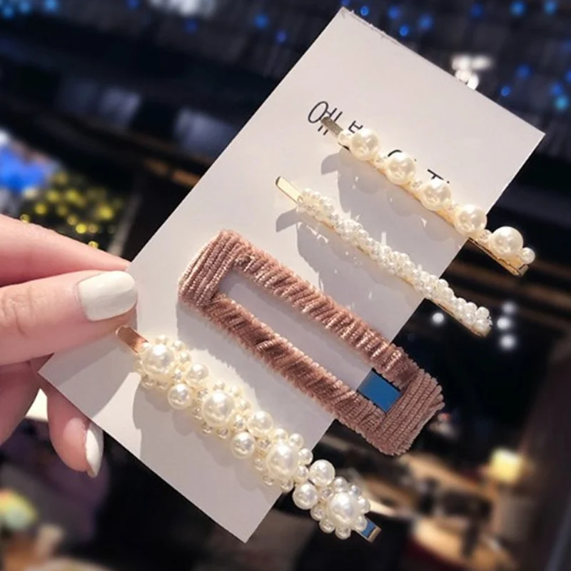 Fashion Set Women Girls Elegant Pearls Hair Clips Sweet Headwear Ornament Hairpins Barrettes Headdress Hair Accessories
Fashion Set Women Girls Elegant Pearls Hair Clips Sweet Headwear Ornament Hairpins Barrettes Headdress Hair Accessories