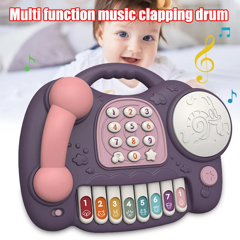 Multifunctional Piano Phone Drum Toy Music Hand Drum Children Early Education Toys AN88
Multifunctional Piano Phone Drum Toy Music Hand Drum Children Early Education Toys AN88