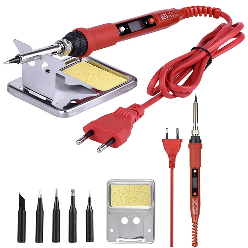 HOT 220V 80W LCD Temperature Adjustable Soldering Iron With High-Quality Soldering Iron Tip And Kit,EU Plug
HOT 220V 80W LCD Temperature Adjustable Soldering Iron With High-Quality Soldering Iron Tip And Kit,EU Plug