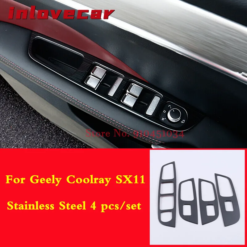 For Geely Coolray SX11 2018-2020 Car window Switch button frame cover interior trim mouldings decoration styling Accessories
For Geely Coolray SX11 2018-2020 Car window Switch button frame cover interior trim mouldings decoration styling Accessories