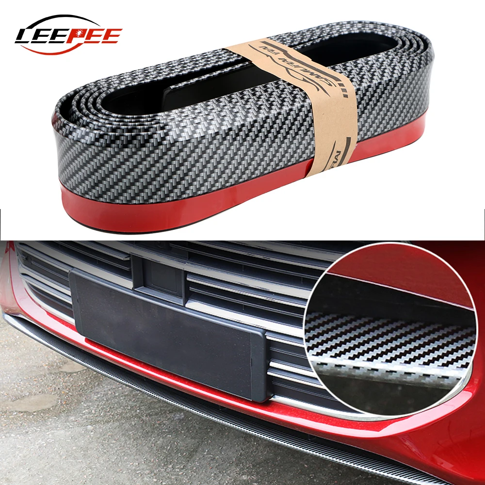 Car Styling Mouldings Front Lip Bumper Protectors Scratch Resistant Carbon Fiber Rubber Auto Accessories Decoration 250CM
Car Styling Mouldings Front Lip Bumper Protectors Scratch Resistant Carbon Fiber Rubber Auto Accessories Decoration 250CM