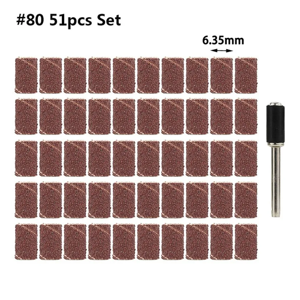 51PCS #80 Grit Sanding Drum Kit With Sanding Mandrel Rotary Tools Abrasive Tools Drill Bits Electrical Tools Kit Abrasive Sandpa
51PCS #80 Grit Sanding Drum Kit With Sanding Mandrel Rotary Tools Abrasive Tools Drill Bits Electrical Tools Kit Abrasive Sandpa