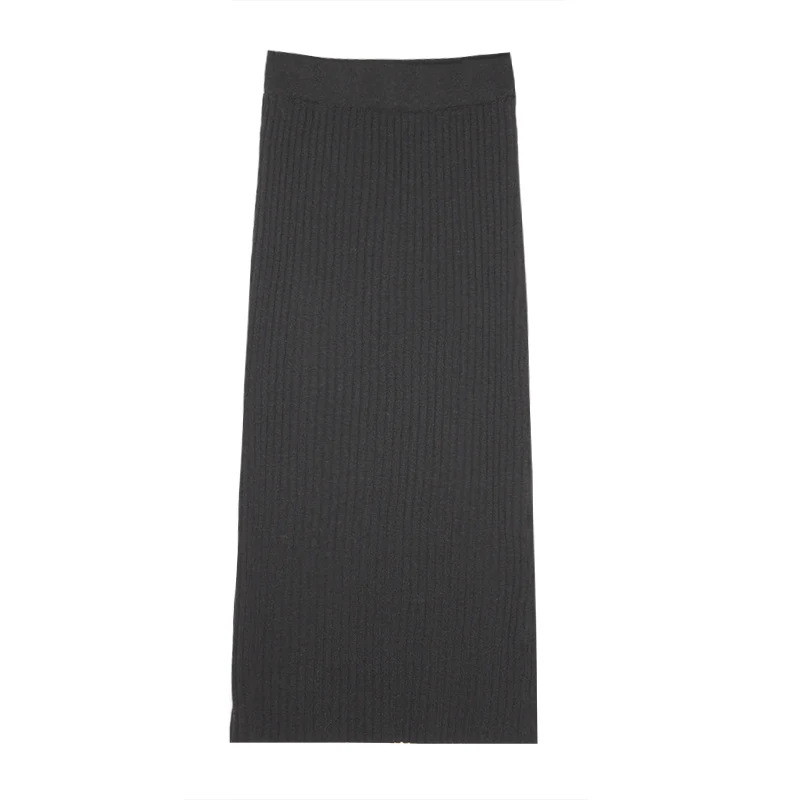 Knitted Skirt Autumn and Winter Women's Thick Wool Skirt Mid-Length Skirt Loose All-match Black Straight Tube One-Step Skirt
Knitted Skirt Autumn and Winter Women's Thick Wool Skirt Mid-Length Skirt Loose All-match Black Straight Tube One-Step Skirt