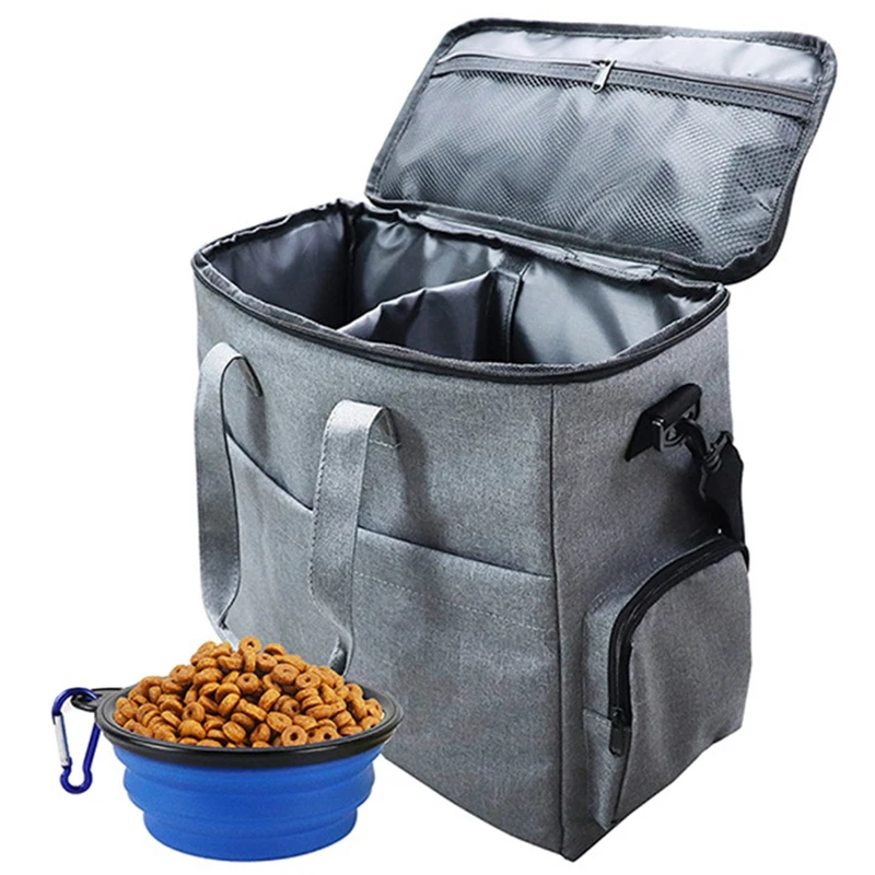 Dog Travel Bag, Dog Luggage With 1 Collapsible Slow Feeder Bowls, 2 Food Storage Containers, Pet Supplies Tote Organizer
Dog Travel Bag, Dog Luggage With 1 Collapsible Slow Feeder Bowls, 2 Food Storage Containers, Pet Supplies Tote Organizer