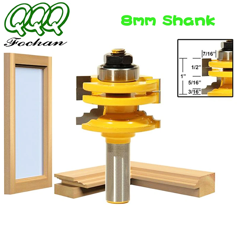 Milling Cutter Router Bit Glass Door Rail & Stile Reversible Router Bit Wood Cutting Tool woodworking router bits
Milling Cutter Router Bit Glass Door Rail & Stile Reversible Router Bit Wood Cutting Tool woodworking router bits