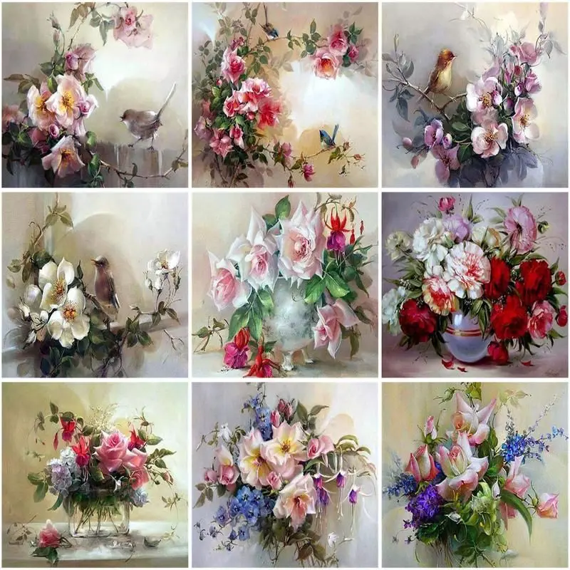 CHENISTORY Diy Painting By Number Flowers Canvas Pictures Oil Painting Monthly Rose For Adults Children Handpainted Home Decorat
CHENISTORY Diy Painting By Number Flowers Canvas Pictures Oil Painting Monthly Rose For Adults Children Handpainted Home Decorat