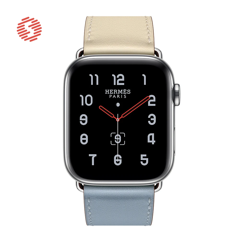ShengOne изысканный браслет из натуральной кожи для Apple Watch Series 5 4 40 44 мм двухцветный